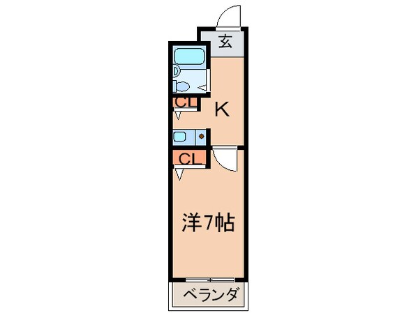 ダイナコ－ト医生ヶ丘(404)の物件間取画像